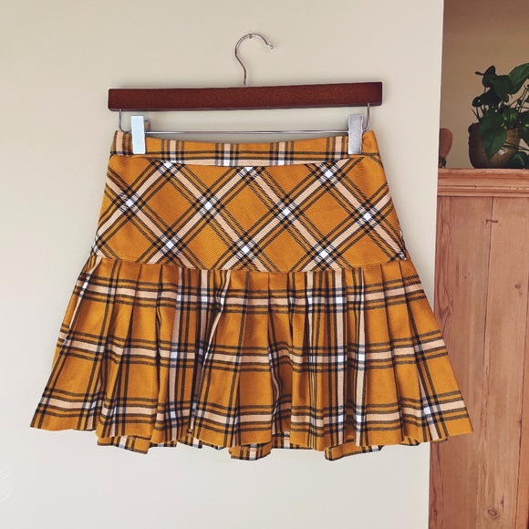 Forever 21 Dresses & Skirts - Forever 21 Yellow Plaid Skirt